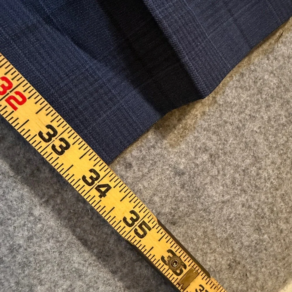 Tommy Hilfiger TH Flex Tate-TH Blue Plaid Dress Pants Men 36W x 34L TTEAPH6A0382